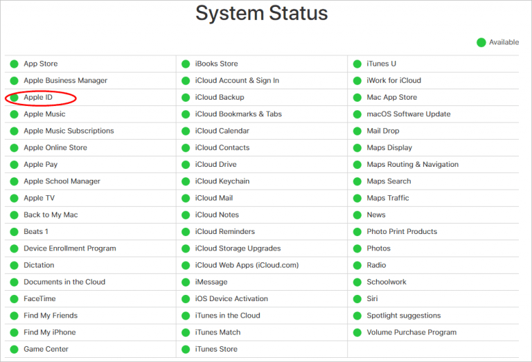 apple server problem