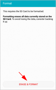sdcard formatter for android