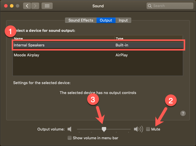 no audio out put works on macbook pro