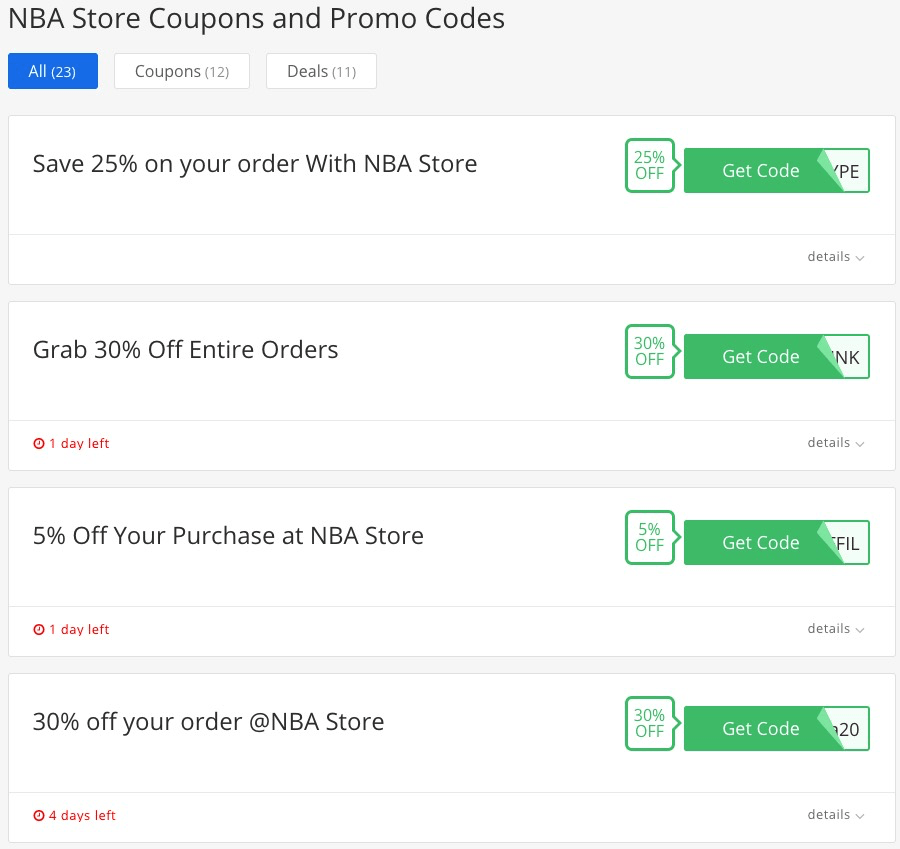 NBA Store Coupons - 25% OFF in October 2023