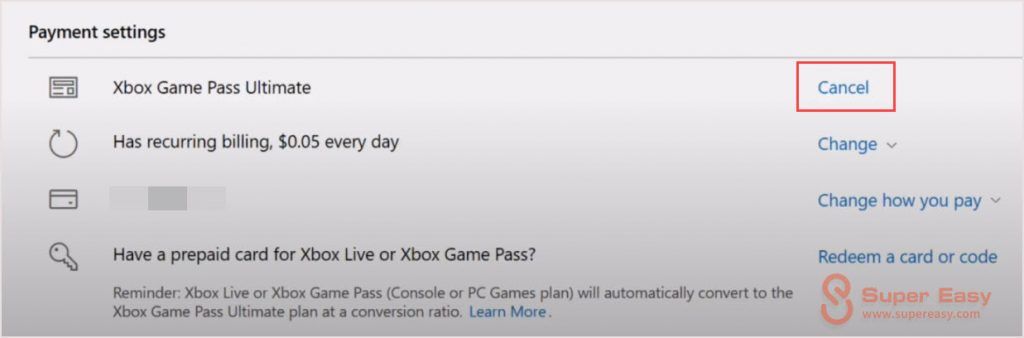 how to cancel xbox game pass trial