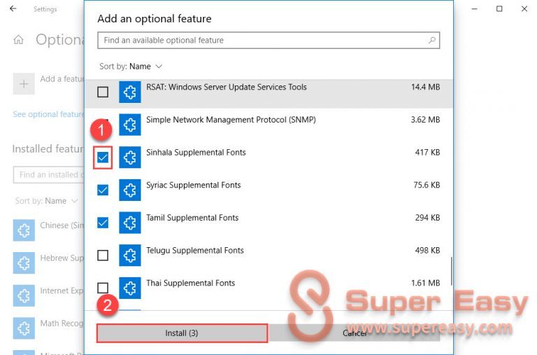install downloaded font windows 10