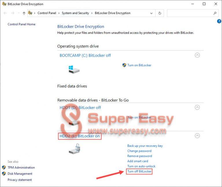 [SOLVED] How to disable BitLocker on Windows 10 - Super Easy