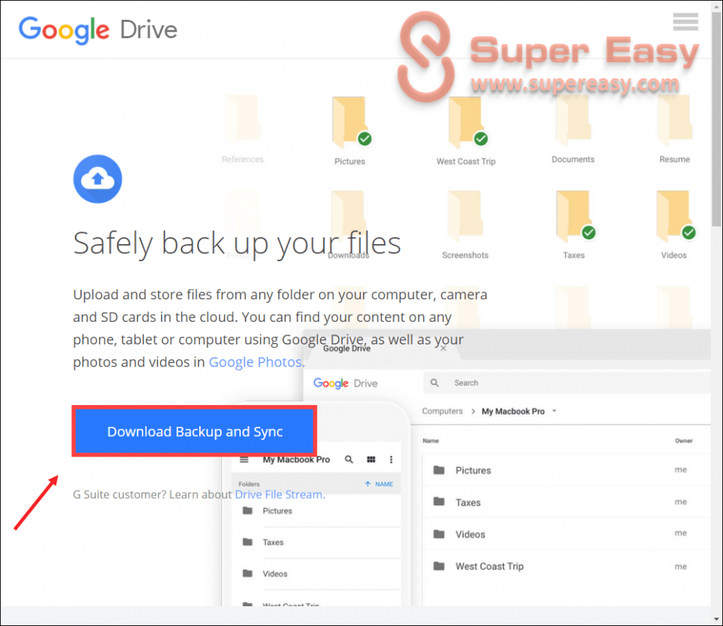 google backup and sync not working with big sur