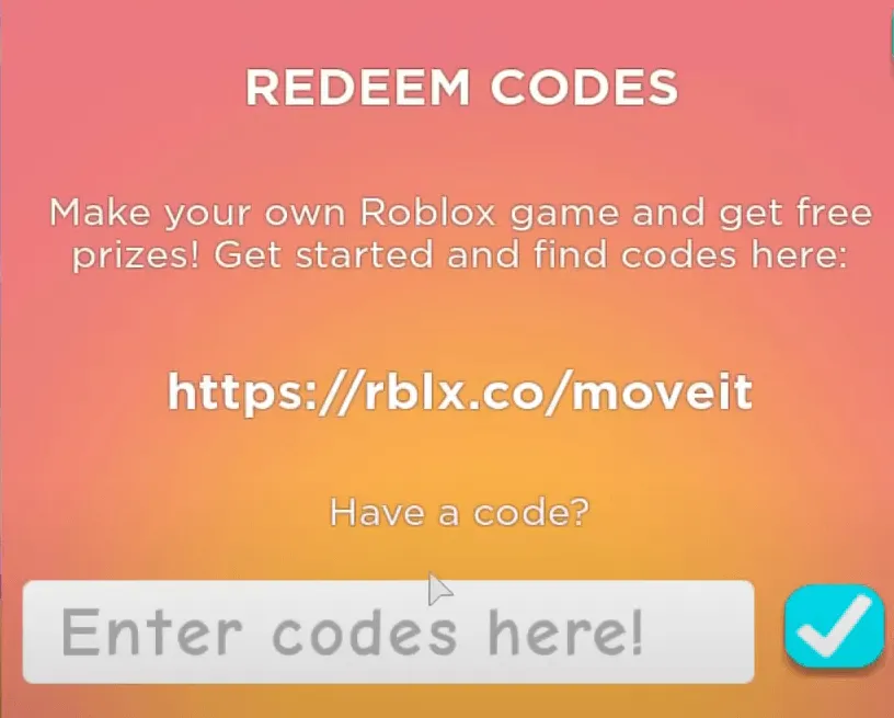 roblox robux codes list