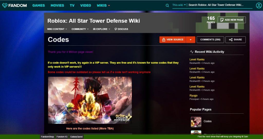 codes de all star tower defense wiki