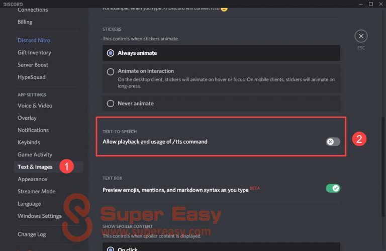 Discord tts не работает