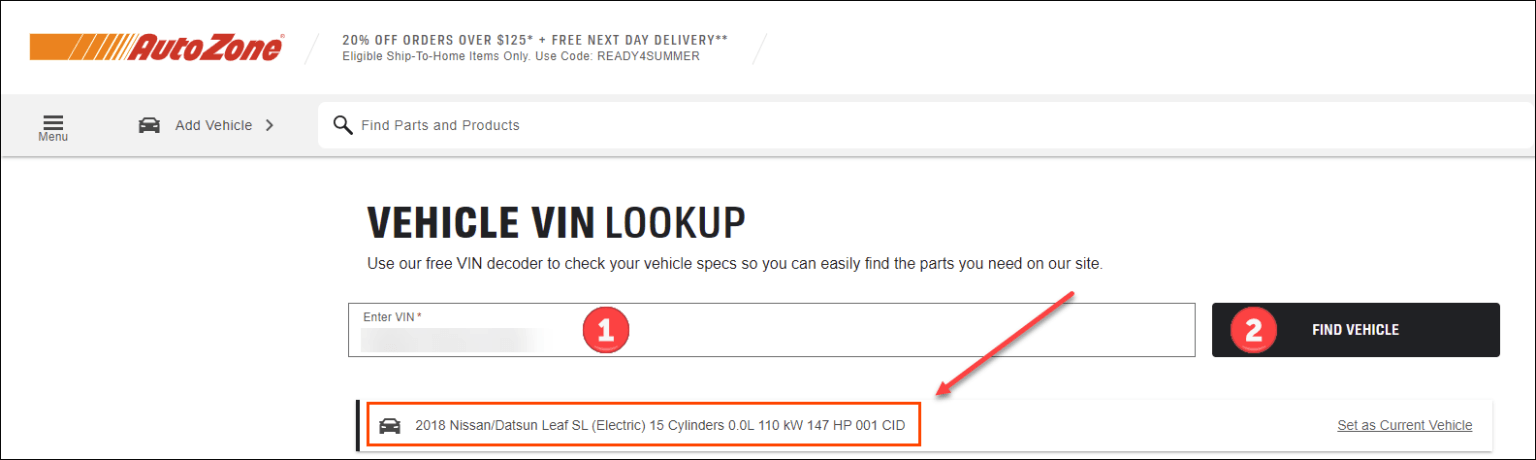 AutoZone VIN Decoder | Vehicle Specs Lookup - Super Easy